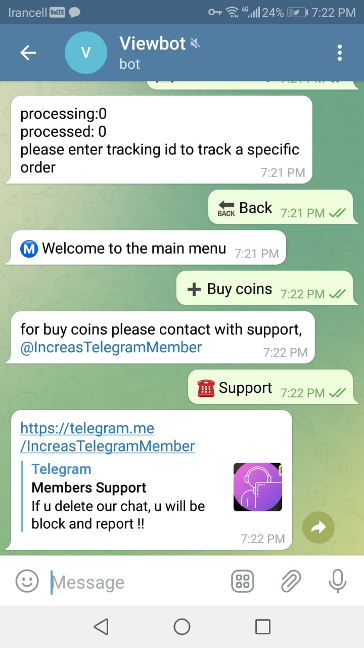 telegram post view