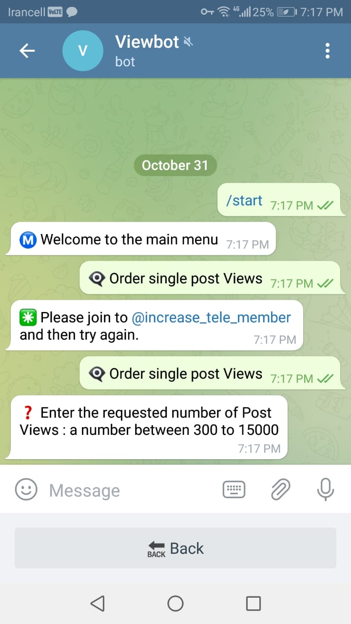 Telegram views bot