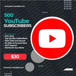 Buy 500 YouTube Subscribers, Grow Your Channel Quickly