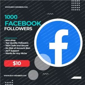 Buy 1,000 Facebook Followers, Safe & Fast Delivery