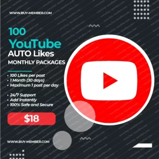 Auto Youtube like monthly package